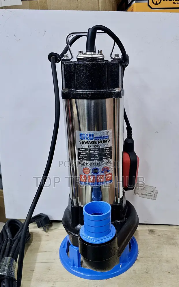 EKU Maxx Submersible Sewage Pump 1.5kW/2HP na Kikata - 1