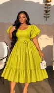 Short Dress ya Wanawake ya Classic - Rangi Nyingi - 5
