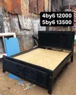 Black Frame Dark Blue Bed 4x6 - 2