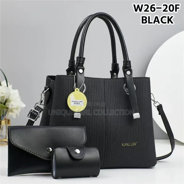 Premium 3-in-1 Xuanli Lisa Handbag Set - Pleated Design - 1