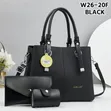 Premium 3-in-1 Xuanli Lisa Handbag Set - Pleated Design - 1