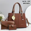 Premium 3-in-1 Xuanli Lisa Handbag Set - Pleated Design - 4