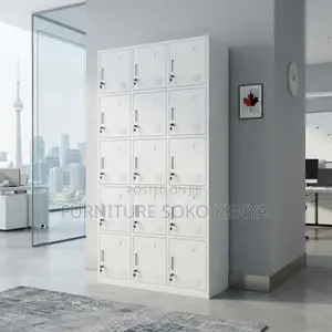 15-Drawer Lockable Modern Office Filing Cabinet