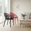 Stackable Restaurant & Home Chairs - White Plastic - 5