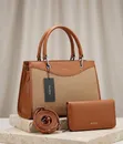 Luxury PEDRA 2-Piece Chevron Handbag & Zip Wallet Set - 5