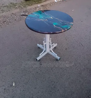 Meza ya Mviringo ya Mgahawa ya Epoxy