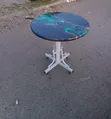 Meza ya Mviringo ya Mgahawa ya Epoxy - 1