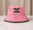 Kofia ya Monogram Chanel Canvas Bucket yenye Kamba ya Ngozi - 1