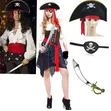 3-in-1 Unisex Halloween Pirate Costume Set - 1
