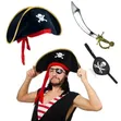 3-in-1 Unisex Halloween Pirate Costume Set - 2