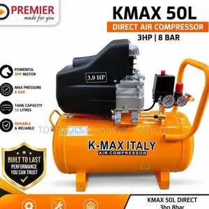 Kmax Italy Air Compressor 50L, 3HP, 8 Bar