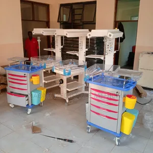 Trolley Kubwa ya Dharura yenye Droo na Magurudumu
