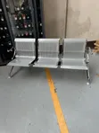 Non-Padded Link Waiting Bench for Offices - 1