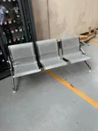 Non-Padded Link Waiting Bench for Offices - 2