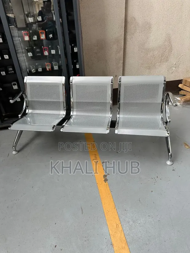 Metal Waiting Bench for Reception & Public Areas - 1