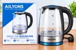 Ailyons FK-0311 1.8L Cordless Glass Electric Kettle - 1