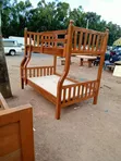 Kitanda cha Double cha Mbao ya Mahogany - 2