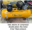 K-Max Italy 3HP Electric Air Compressor Double Piston 8 Bar - 1