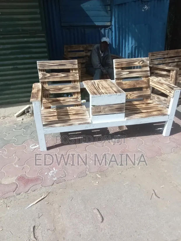2 Seater Chair with Table - 1