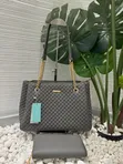 CHRISROSY Luxury Quilted 2-in-1 Shoulder Bag & Wallet Set - 2