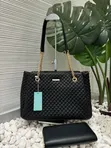 CHRISROSY Luxury Quilted 2-in-1 Shoulder Bag & Wallet Set - 3