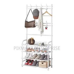 Tall Shoe Rack with Hat Storage Organizer (170cm)