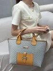 Trendy Women’s Structured Tote Bags – H-Buckle Detail - 5