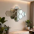 Acrylic Hexagonal Wall Mirrors (12pcs) - 3
