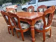 6 Seater Mahogany Dining Table - 1