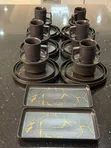 32-Piece European Style Stoneware Dinner Set - 3