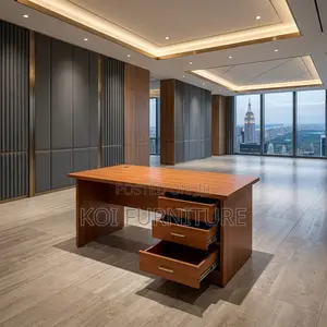 Home Office Clerical Desk | 1200mm Brown | 3 Drawers