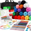 113pc Crochet Kit na Yarn Gift Set - 1