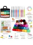 113pc Crochet Kit na Yarn Gift Set - 2