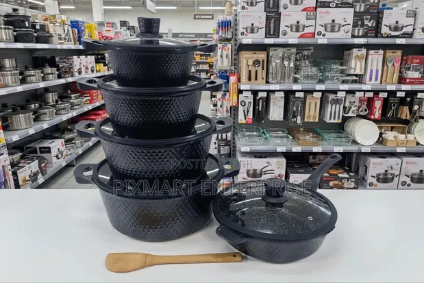 Bosch 11-Piece Cookware Set yenye Lid za Silicone - 1