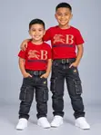 Set ya T-shirt na Jeans za Burberry (Miaka 3-9) - 3