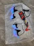 5D Angel Eye LED Headlight DRL WRGB Color (4-Piece Set) - 1