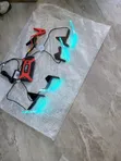 5D LED Headlight Angel Eyes with WRGB DRL - 2