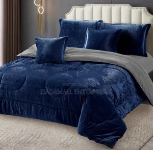 Set ya Duvet ya Silk Velvet ya Kifahari 6x7 - Vipande 6