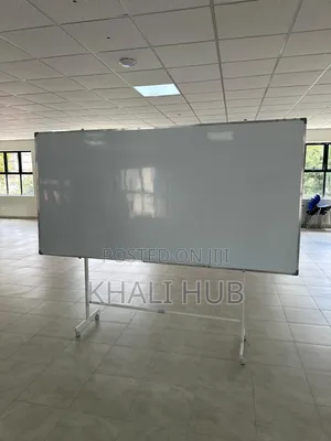 Kifaa cha Kuandikia Nyeupe 240cm x 120cm chenye Msingi unaosogezwa