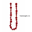 Red na White Felt Ball Krismasi Pendant Garland - 5