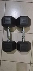 Pair of 7.5 Kg Hex Dumbbells - 2