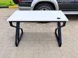Modern Office Desk with White Metal Legs - 2