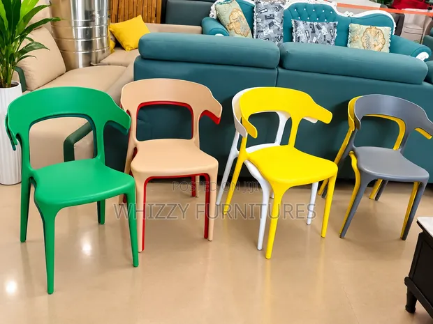 Viti vya Kisasa vya Plastiki vya Rangi kwa Ajili ya Chakula - 1