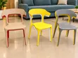 Viti vya Kisasa vya Plastiki vya Rangi kwa Ajili ya Chakula - 2