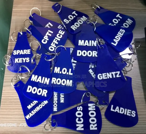 Acrylic Keyholders with Permanent Engraving - 1