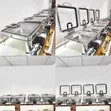 9 Litre Silver Hydraulic Chafing Dish with Glass Window - 2