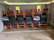 Visitor Chair - Black Padded Seat, Wooden Frame - 2
