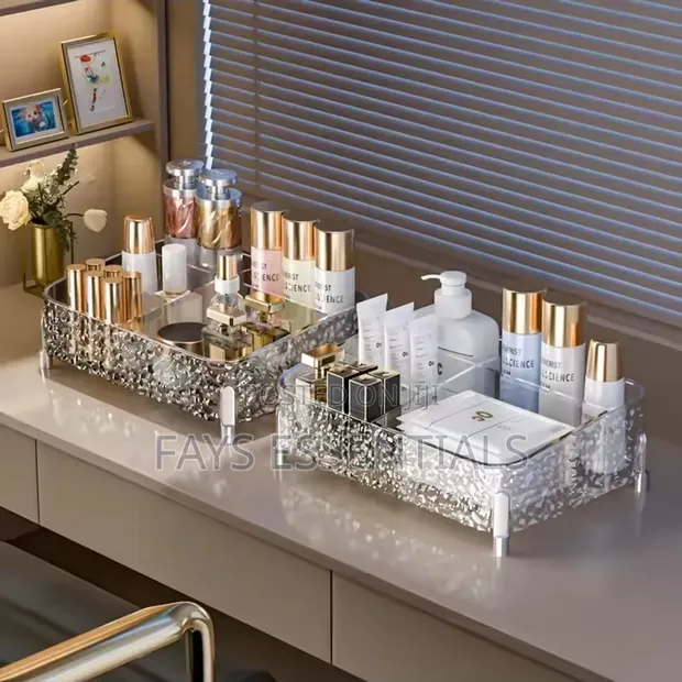 Cosmetic Storage Box - 5 Compartment Water Ripple - 1