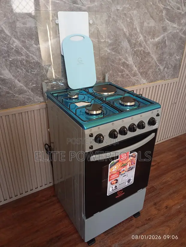 Eurochef Cooker 3 Gas + 1 Umeme ya Kusimama Bure - 1