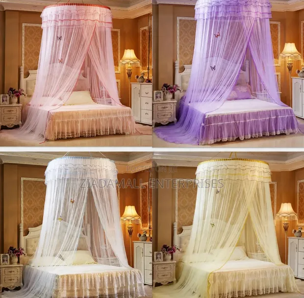Queen Size Round Mosquito Net - Princess Canopy ya Kifahari - 1